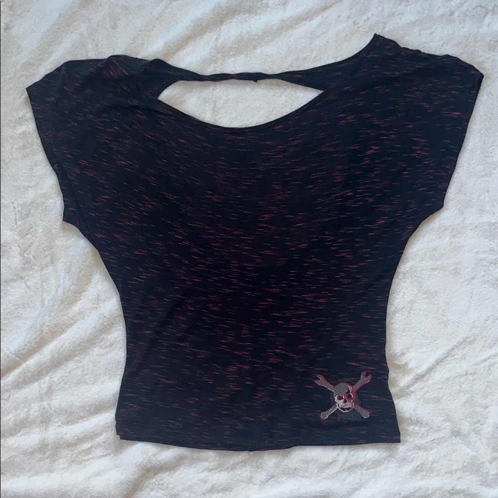 Harley-Davidson Black and Red Women's Tee